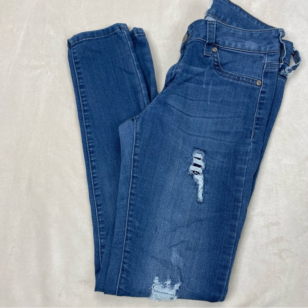 Women's Altar’d State Jane Doe Repair Distressed‎ Skinny Jeans size 5/27